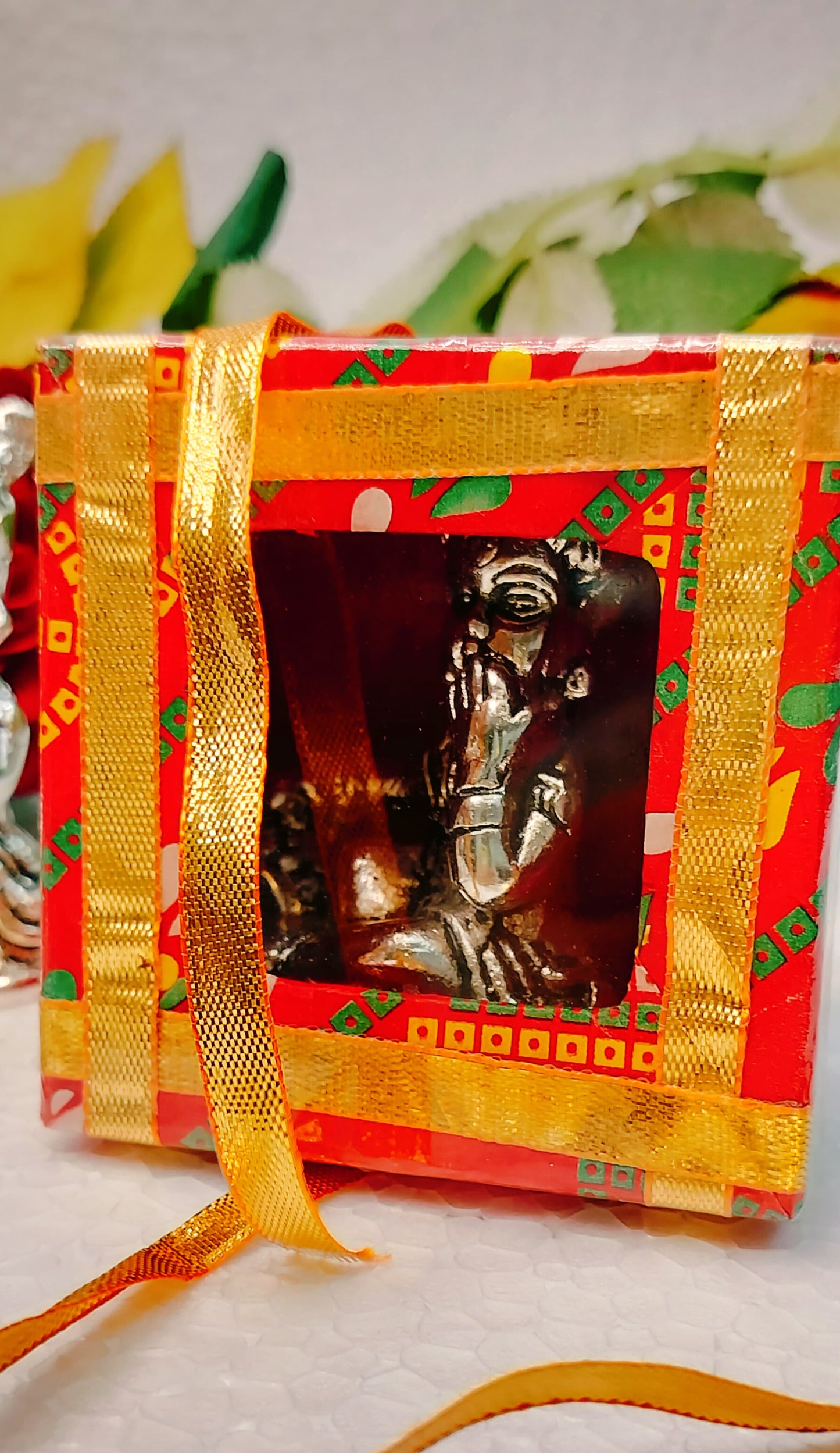 German silver antique Makhan Krishna