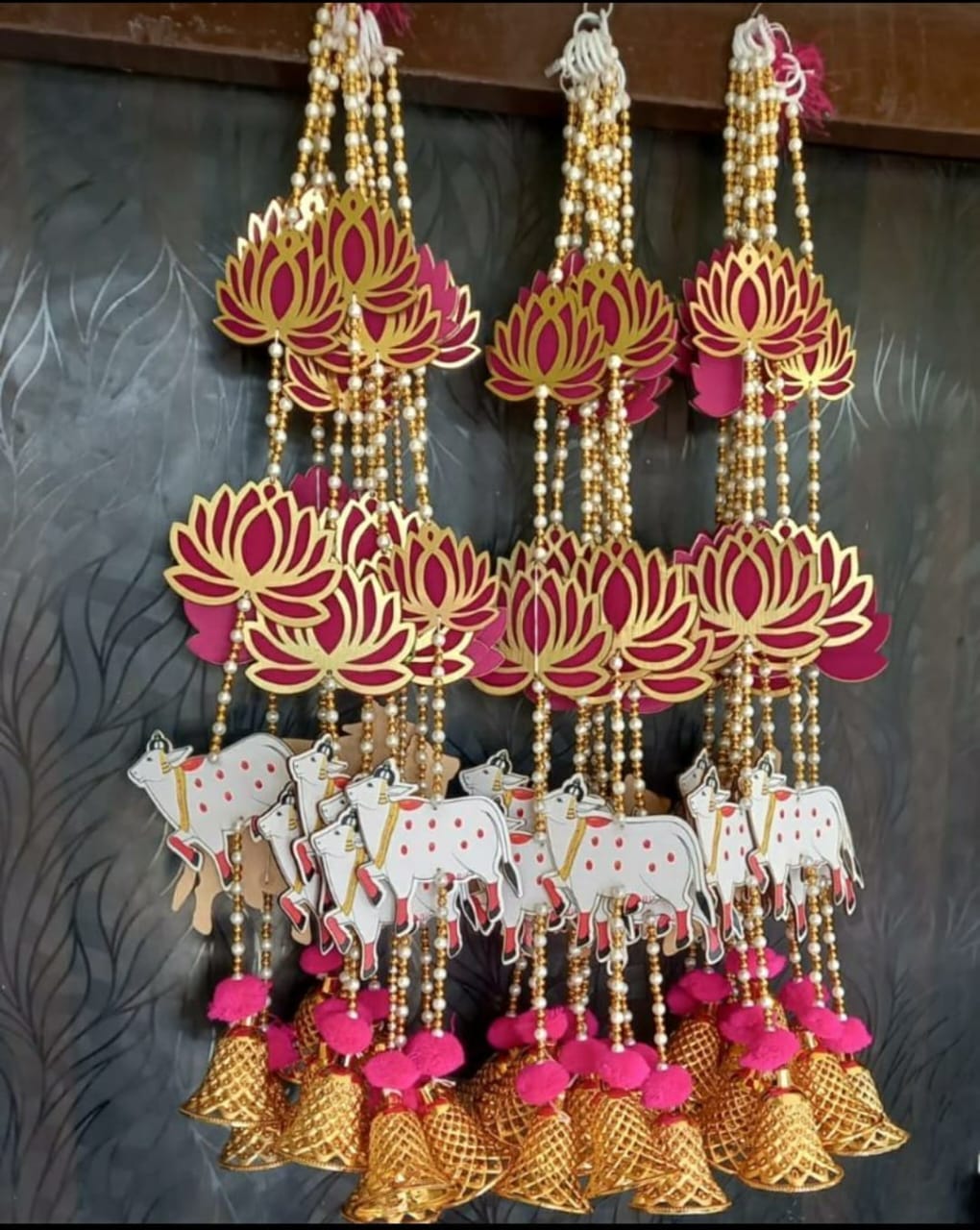Pichwai cow lotus hanging