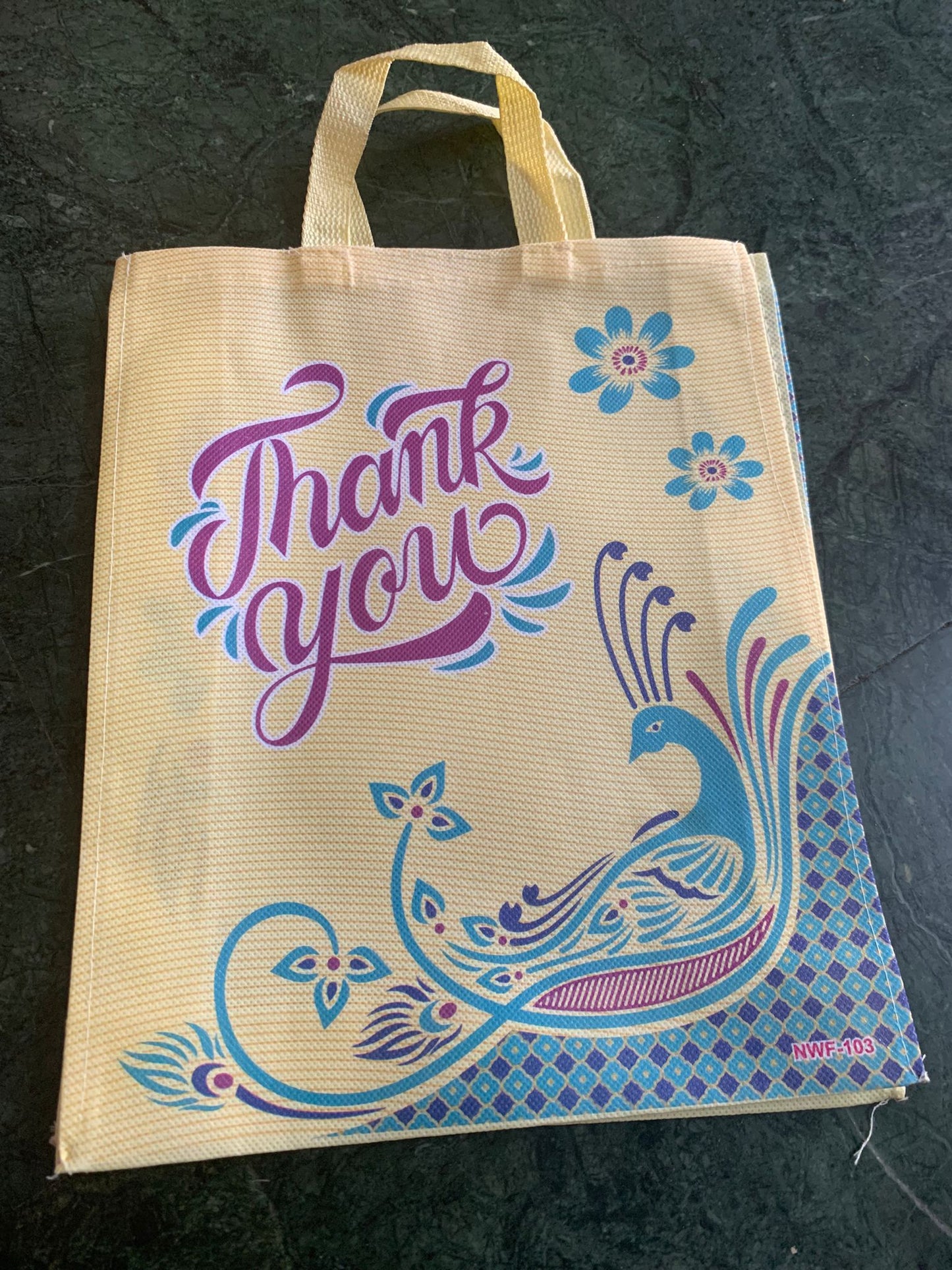Peacock design bag