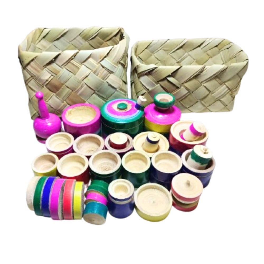 Wooden mini toys (Kitchen set) for boys/girls - Choppu saman