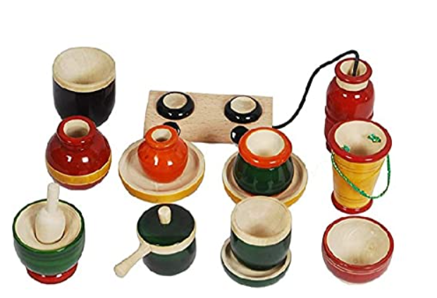 Wooden mini modern Kitchen set - Choppu saman