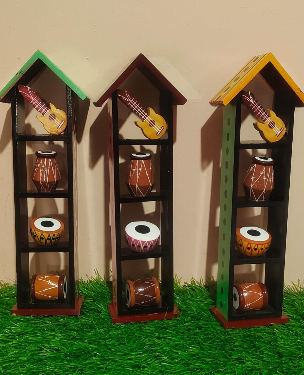 Wooden musical miniature tower