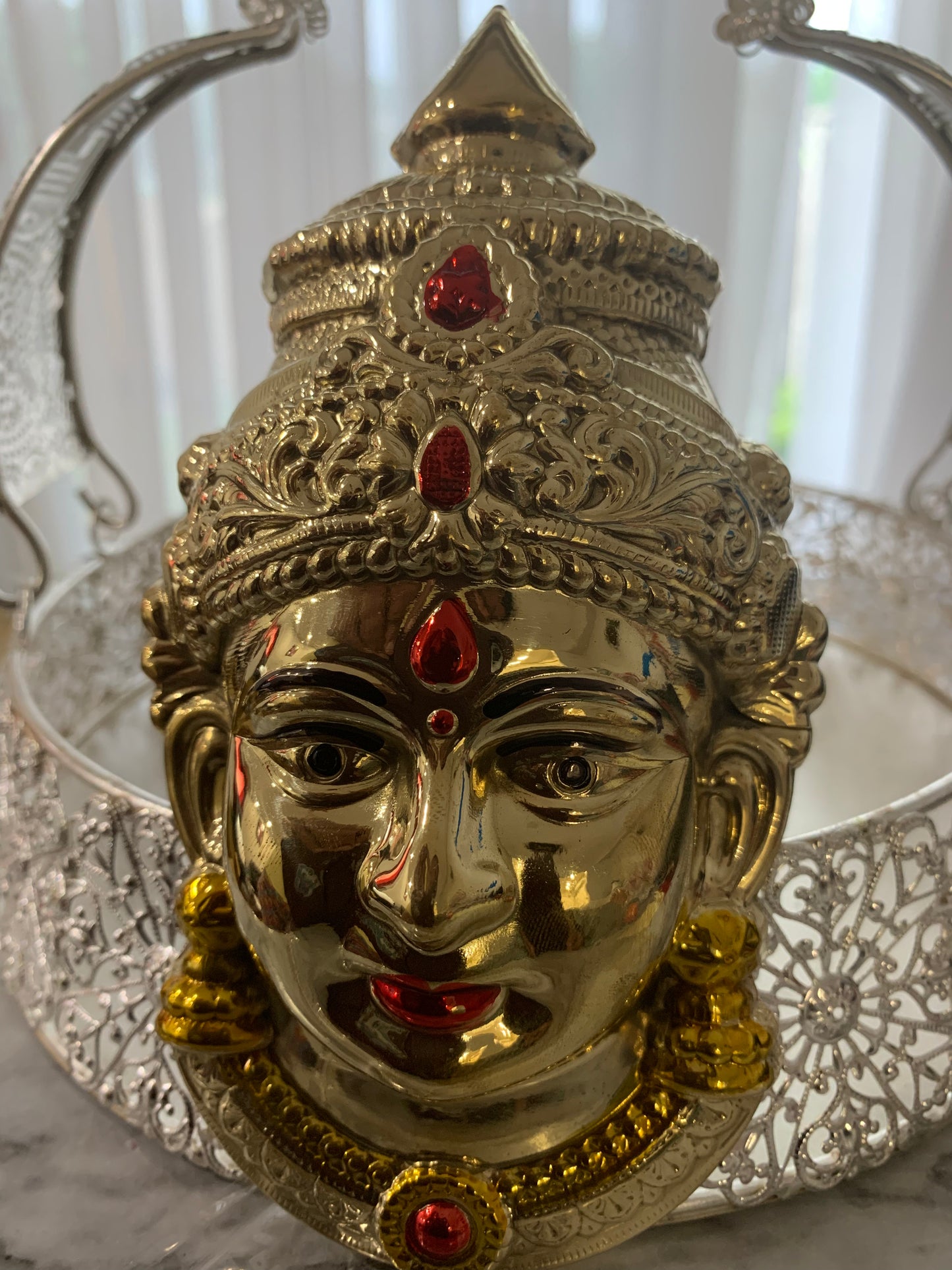Lakshmi Face - gold finish Laxmiji Mukhota