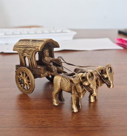 Brass bullock cart