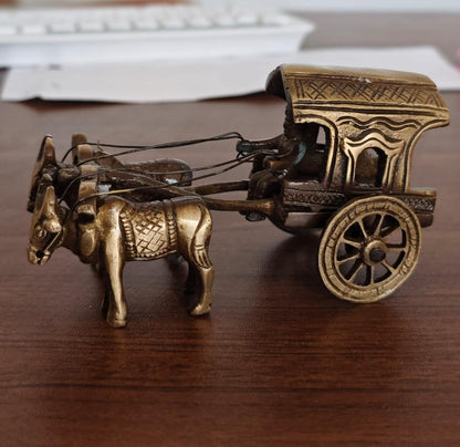 Brass bullock cart