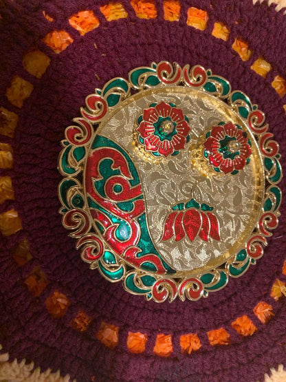 Lotus Haldi Kumkum plate