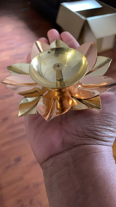 Brass Lotus Diya
