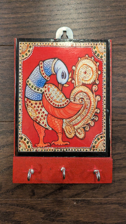Tanjore painting inspired key holder