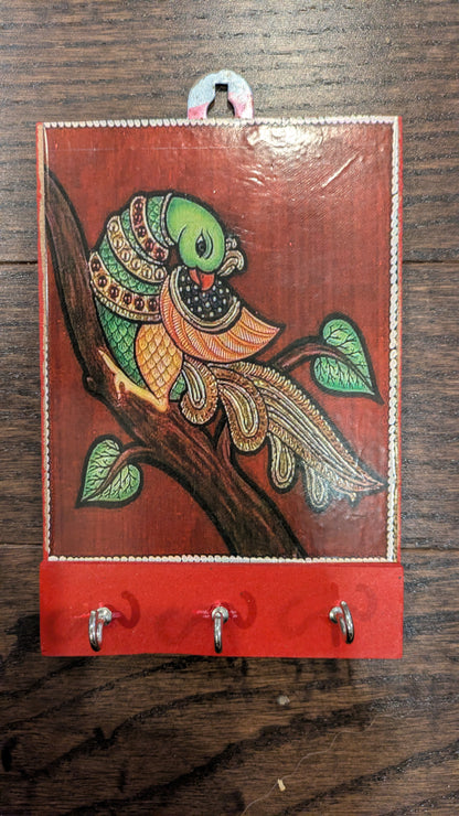 Tanjore painting inspired key holder