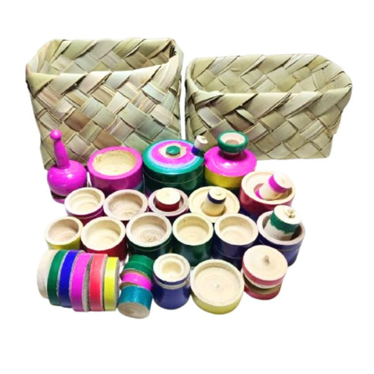 Wooden mini toys (Kitchen set) for boys/girls - Choppu saman