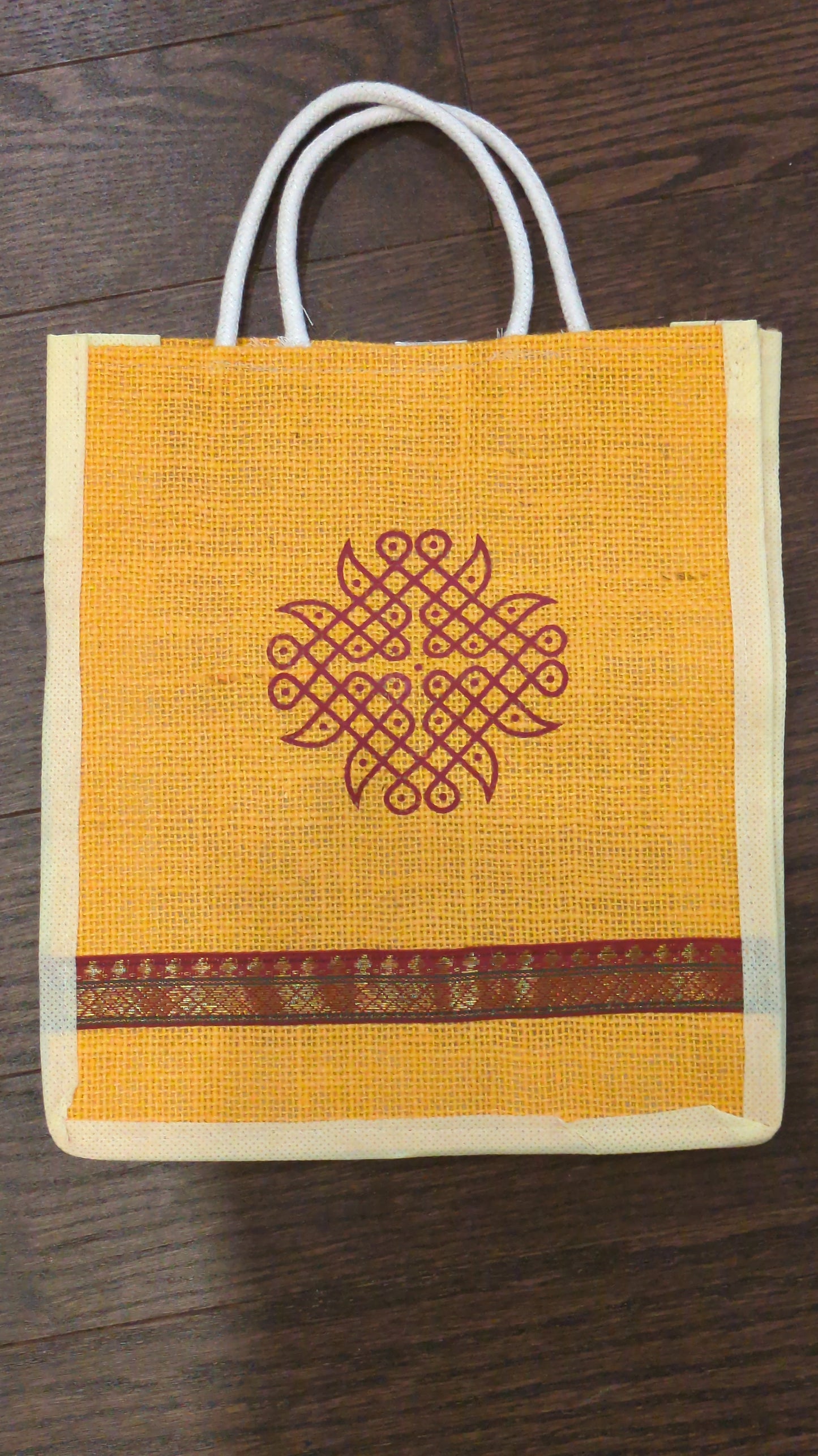 Jute bag kolum design