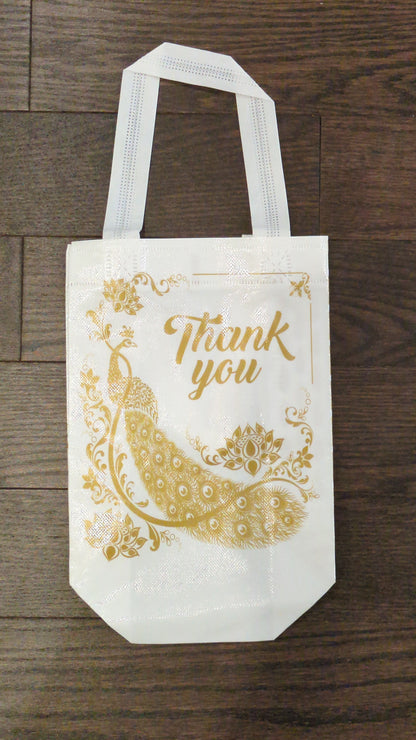 White thank you bag