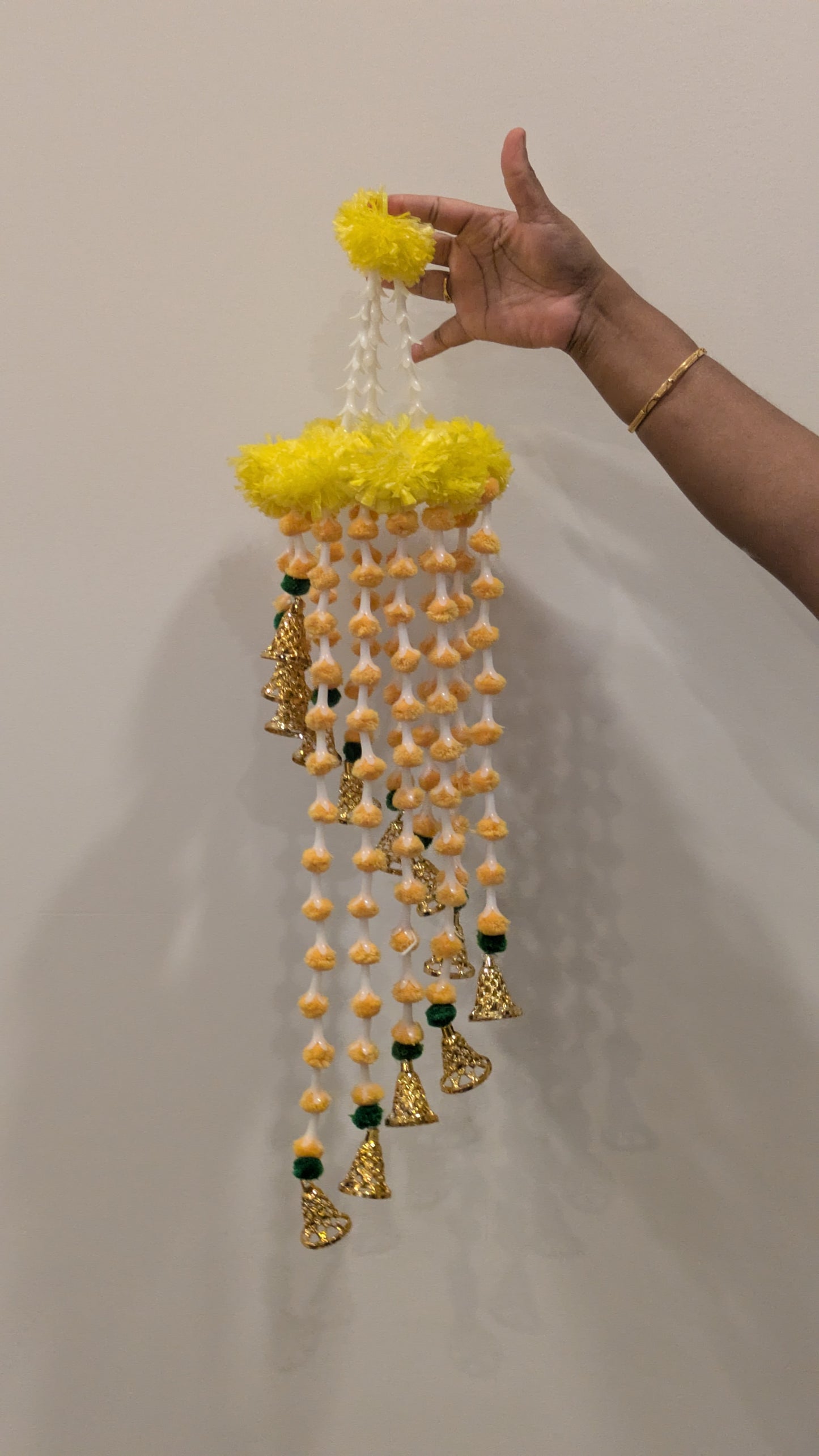 Marigold flower chandelier