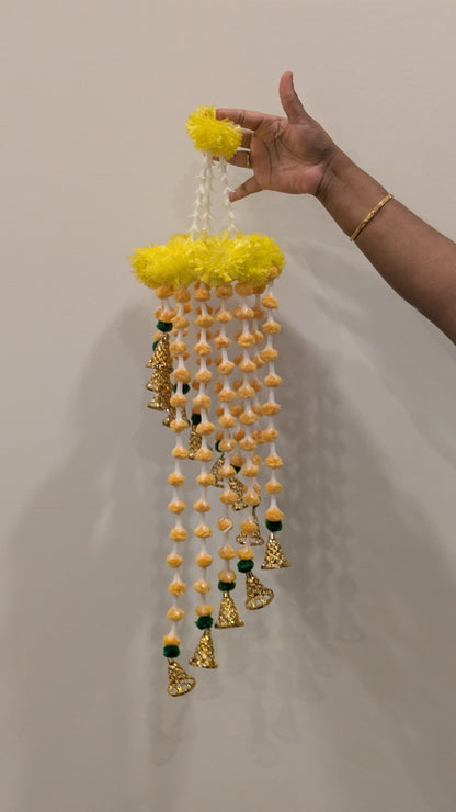 Marigold flower chandelier
