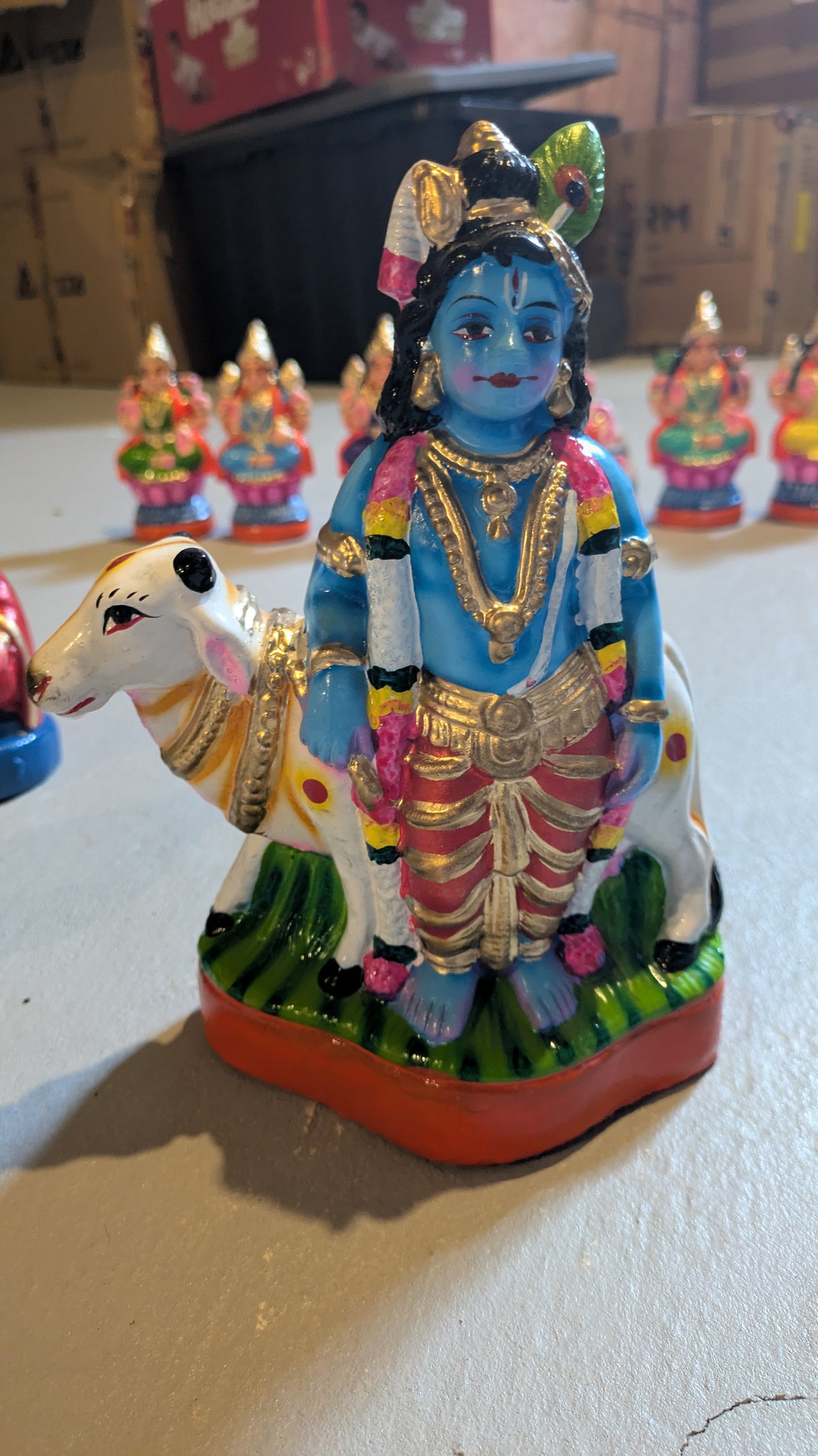 Krishna with cow