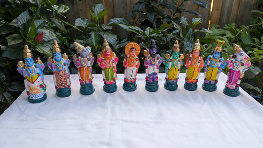 Dasavatharam set - Size 6 inches