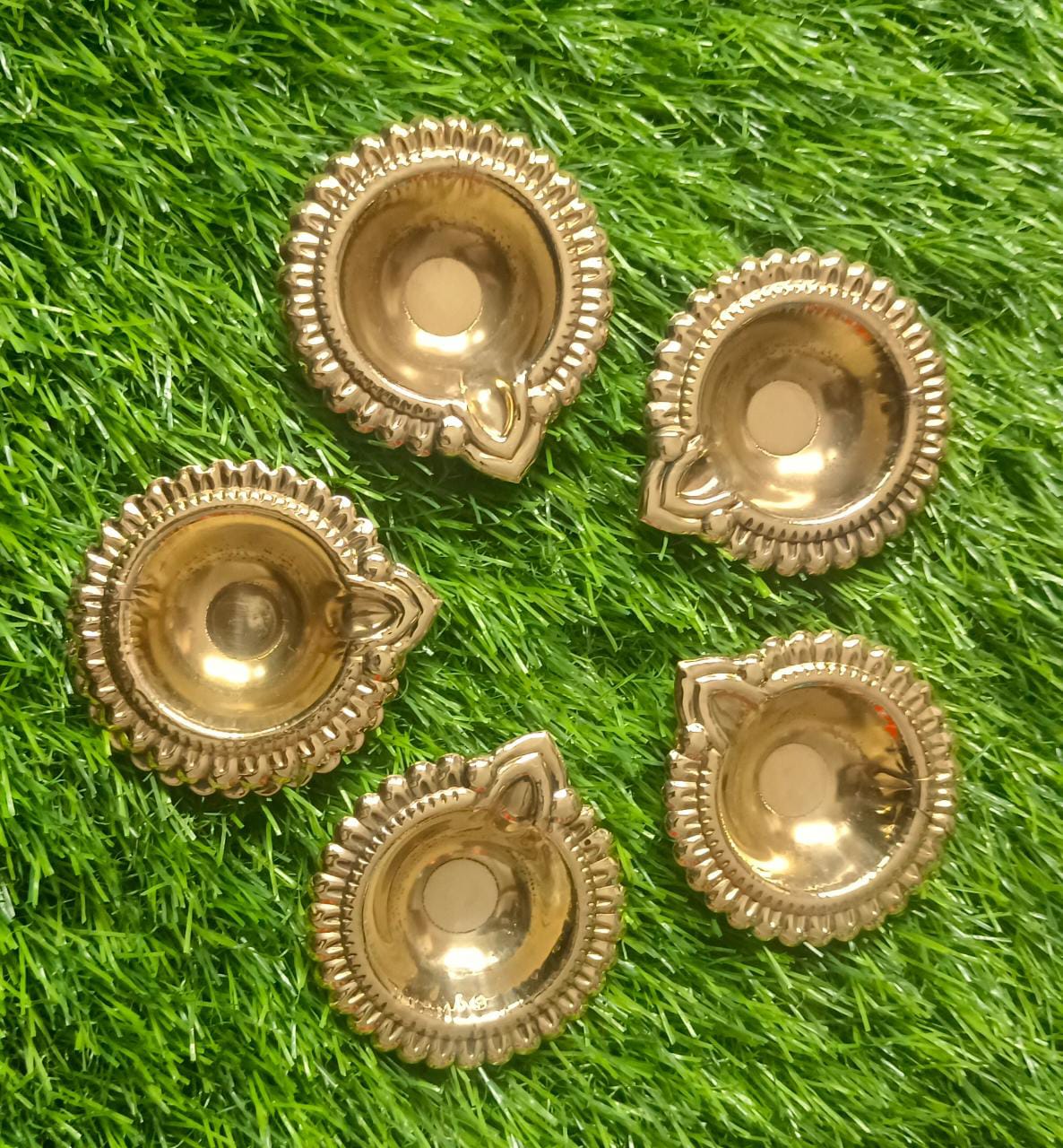Brass Coated Metal Diya